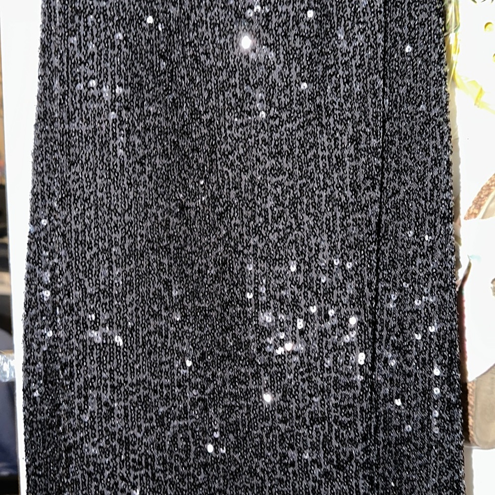 Large black homecoming dress spaghetti straps